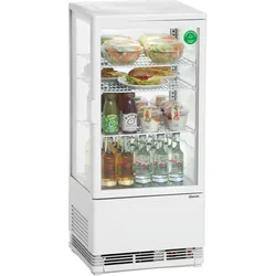 Bartscher Mini-Kühlvitrine 78 L weiß