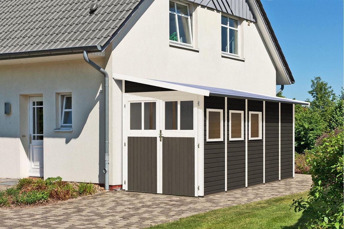 KARIBUHOLZT SH Wandlitz 5 grau 181x442x230 08433450