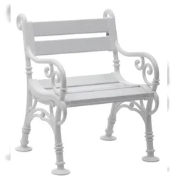Blome Landhausbank Linderhof 1-Sitzer, Weiß, von PROREGAL