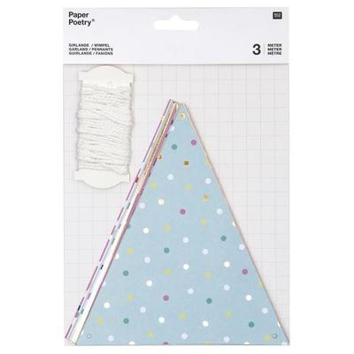 GIRLANDE BUNTE WIMPEL