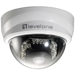 LevelOne Feste-Dome-Netzwerkkamera, 2 Megapixel, 802.3af PoE, Tag/Nacht, IR-LEDs