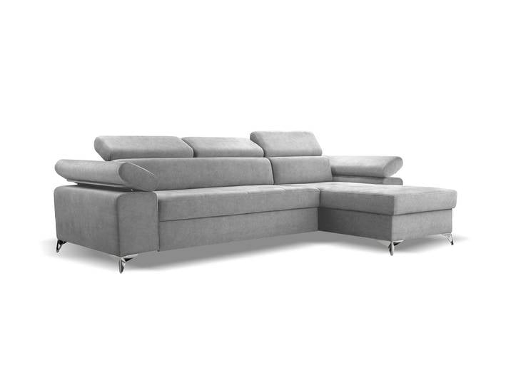 Ecksofa BARDI Rechts Aschegrau (Noel 26)