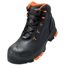 uvex 2 Sicherheitsschuh S3 Stiefel Leder schwarz/orange 37 - 6503237 - schwarz/orange