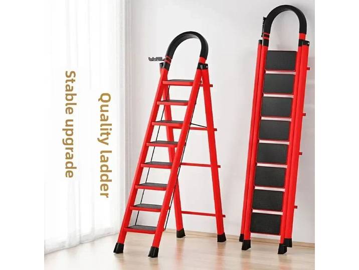 Échelle domestique pliante télescopique multifonctionnelle en chevrons, échelle d'escalade intérieure épaissie, escalier
