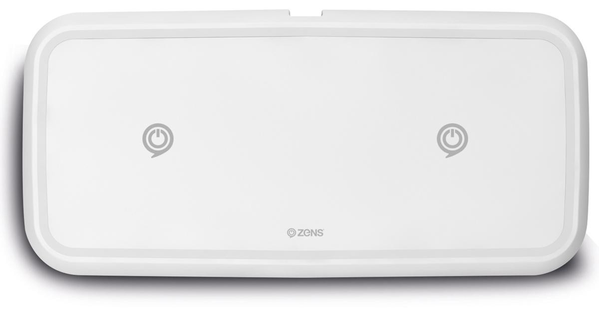 Zens Dual Fast Wireless Charger Draadloze oplader 10 Watt Wit