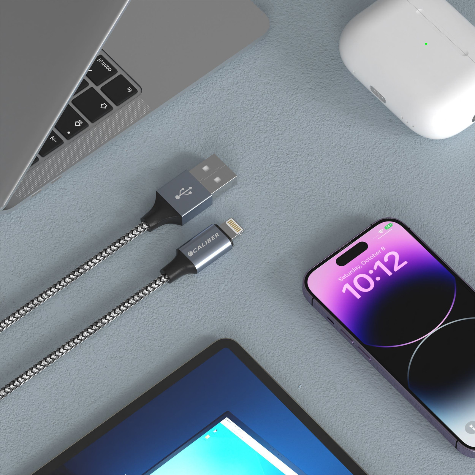 Caliber CL-UL-1PACK Oplaadkabel USB-A naar Lightning - 1 m