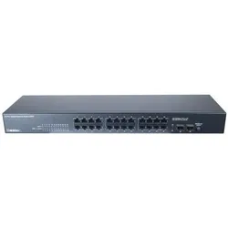 Dexlan Switch nicht verwaltet (24 Ports), Netzwerk Switch, Schwarz