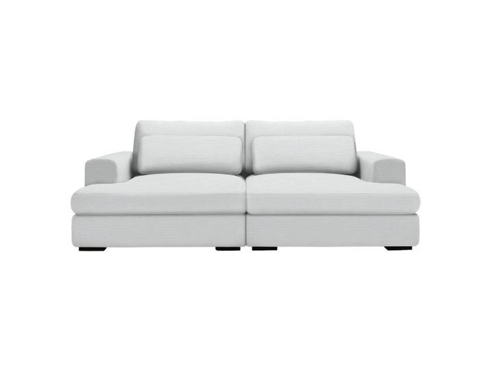 Lomoco Bigsofa, Silber, 2-3-Sitzer, Füllung: Schaumstoff, 218x80x158 cm, Stoffauswahl, Wohnzimmer, Sofas & Couches, Sofas, Bigsofas