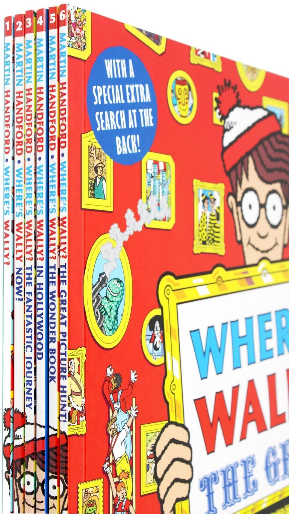 Walker Books Where's Wally? The Super Six Collection 6 Books Box Set by Martin Handford