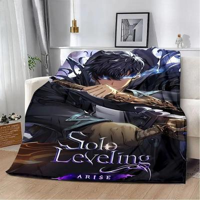 Uplift Picks Solo Leveling Flannel Throw Blanket Soft 3D Anime Sofa And Bed Cover 9 135x200 Cm