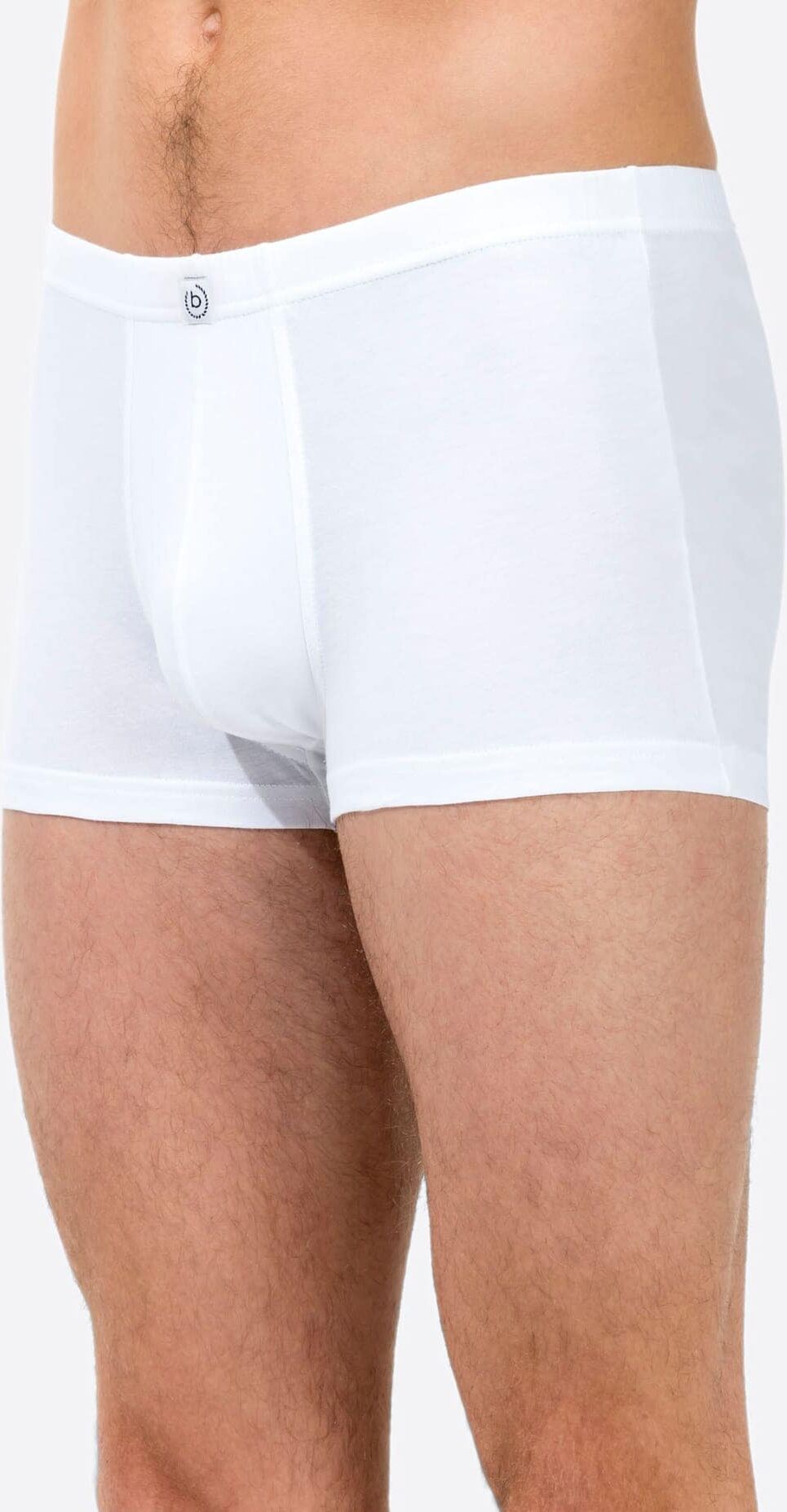 Panty BUGATTI, Herren, Gr. 5, 3 Stk., weiss (3 stück weiß), 95% Baumwolle, 5% Elasthan, Unterhosen Panty 3 stück weiß 5, 3 Stk.