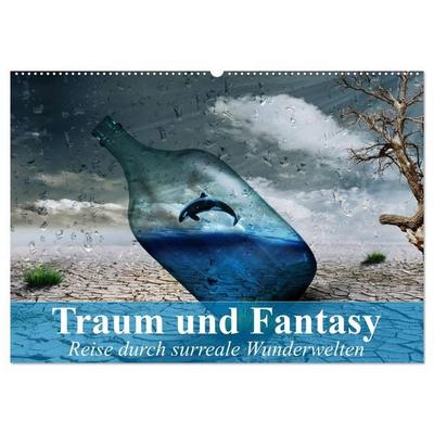 Traum und Fantasy. Reise durch surreale Wunderwelten (Wandkalender 2026 DIN A2 quer), CALVENDO Monatskalender
