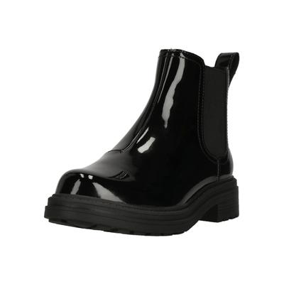 Stiefelette CLARKS "Orinoco3 Lane", Damen, Gr. 37, schwarz, Leder, Schuhe Stiefelette, mit profilierter Laufsohle