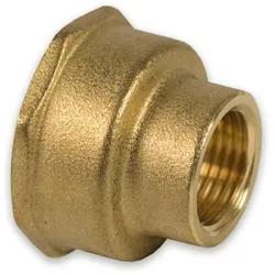 Messing Gewinde-Fitting Reduziermuffe, schwere Ausführung (Ausführung: 1 1/4''IG - 1 1/2''IG)