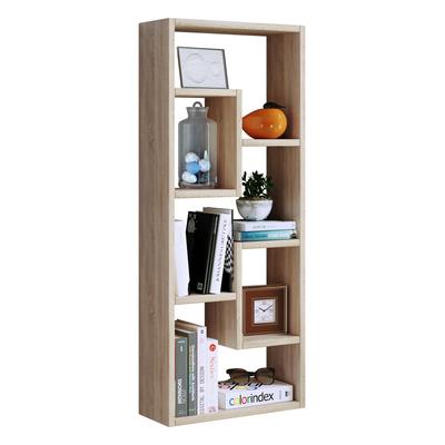 Standregal VCM "Holz Stand Regal Raumteiler Bücher Standregal Vilo", braun (honig, eiche), B:36cm T:15cm, Regale, Standregal