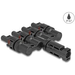DELOCK DL4 Solar Konnektor 1 x Stecker zu 4 x Buchse