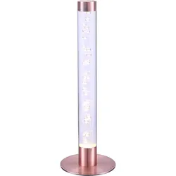 Tischleuchte kupfer Beistellleuchte Modern Tischlampe Wohnzimmerleuchte, Luftblasenoptik, LED 4,5W 300Lm warmweiß, DxH 12x35,5 cm