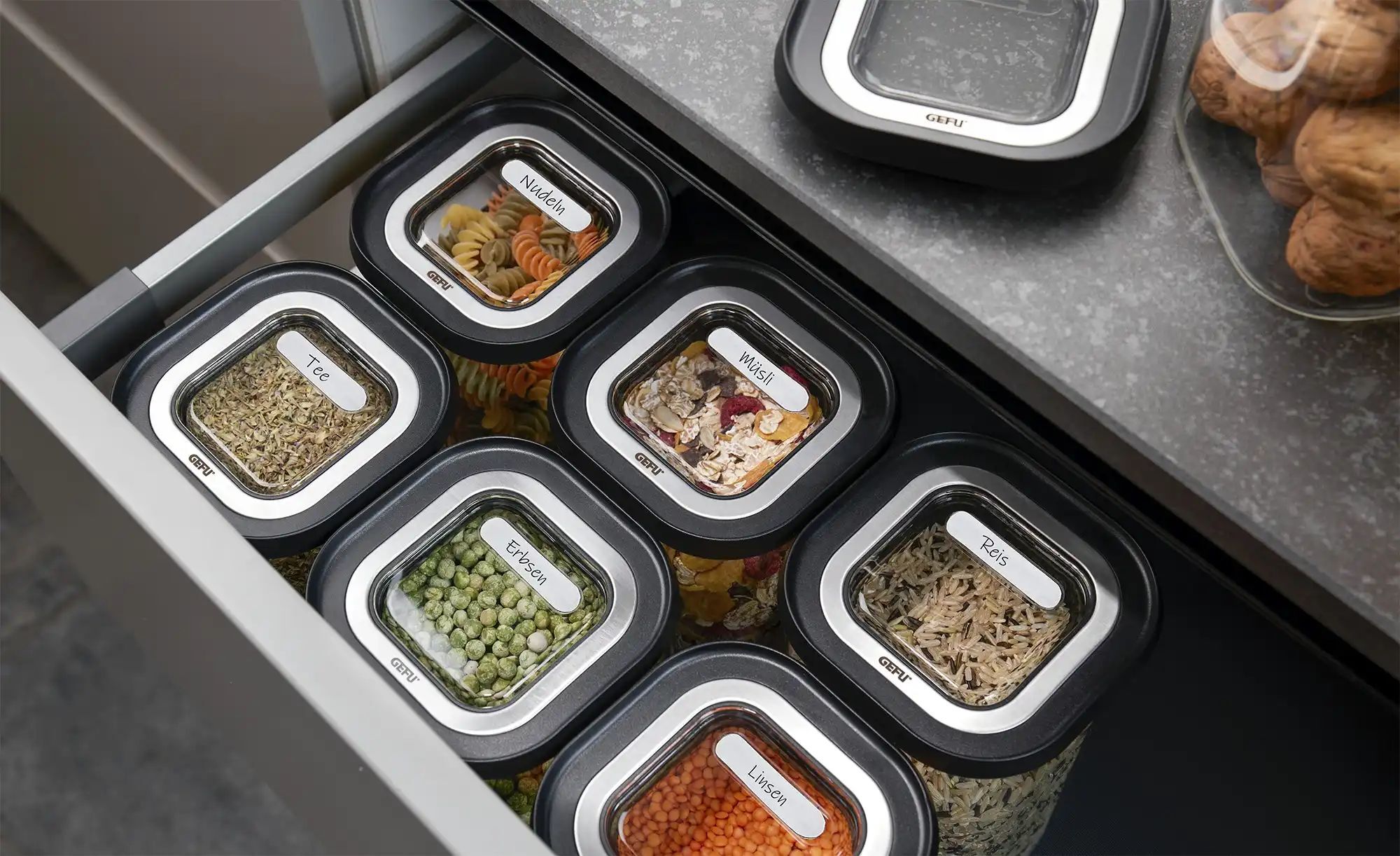 Gefu Vorratsdose  PANTRY ¦ transparent/klar ¦ Kunststoff ¦ Maße (cm): B: 11 H: