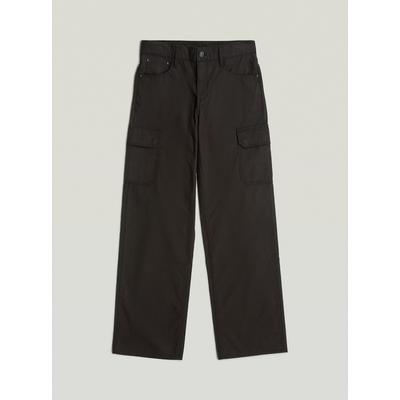 Cargohose G-STAR "Judee Cargohose", Damen, Gr. 23, Länge 30, braun (dk schwarz gd), Obermaterial: 70% Baumwolle, 30% Baumwolle, Hosen Cargohose