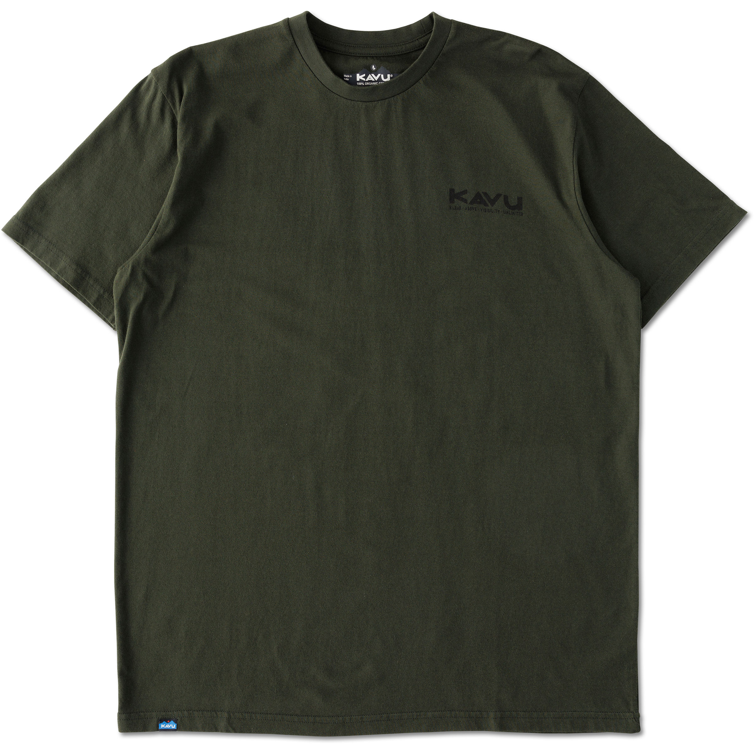 Kavu Klear Above Etch Art Herren T-Shirts oliv Größe S Lifestyle Widerstandsfähig