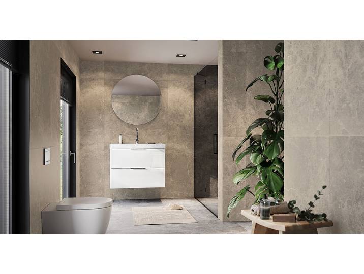 Meuble vasque Celano 81 x 65cm Blanc/Blanc