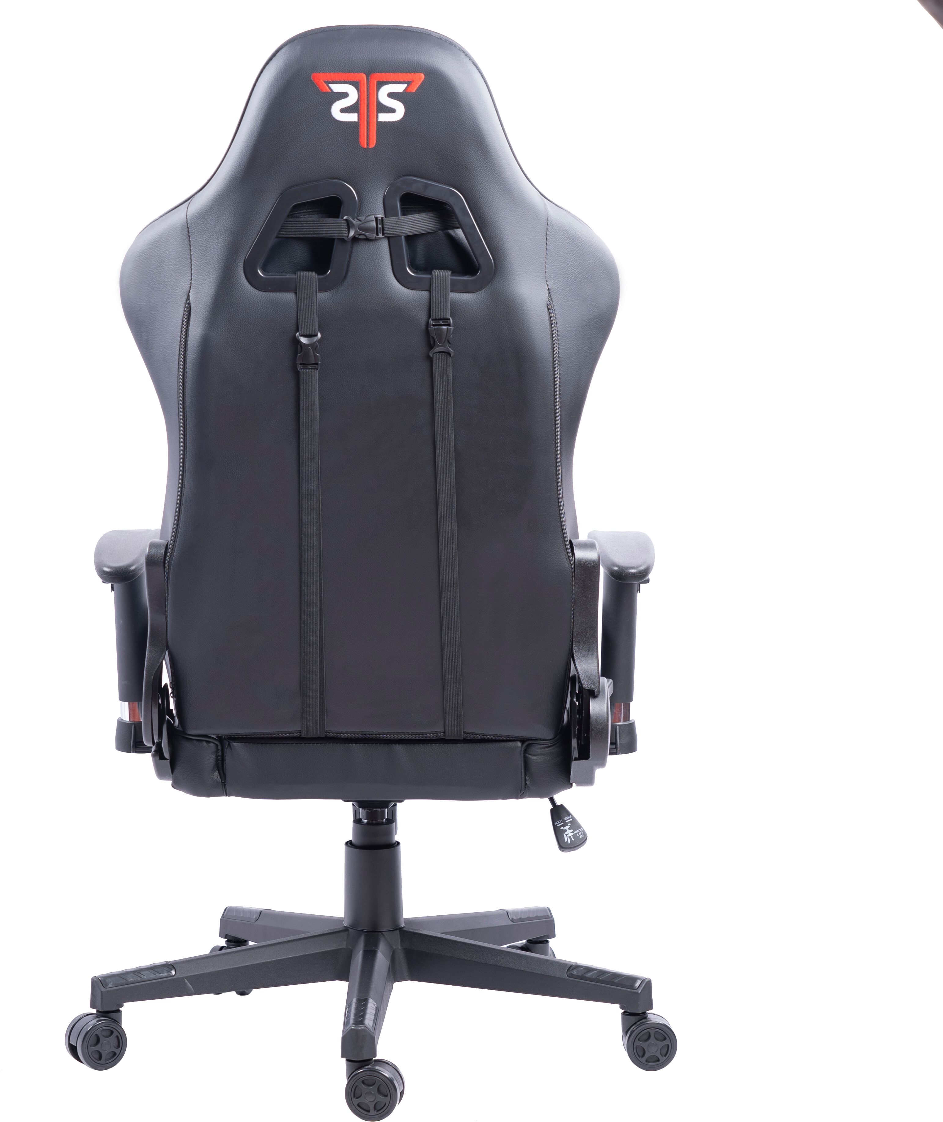 HYRICAN Gaming-Stuhl "Striker Copilot" schwarz, Kunstleder, ergonomischer Gamingstuhl", schwarz (schwarz, schwarz, schwarz), Kunststoffgewebe, Stühle, Bürostuhl, Schreibtischstuhl, geeignet für Kinder und Jugendliche, Gaming-Stuhl