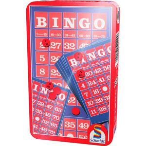 Schmidt-Spiele Brettspiel 51220, Bingo, ab 8 Jahre, Metalldose, 3-10 Spieler