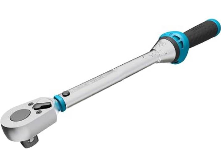 Clé dynamométrique HAZET 5120-3CT I Sortie : carré 12\,5 mm\, 1/2 pouce\, tolérance : 3 %\, 30 dents I Cliquet réversible compact spécialement conçu pour les véhicules utilitaires I 320mm