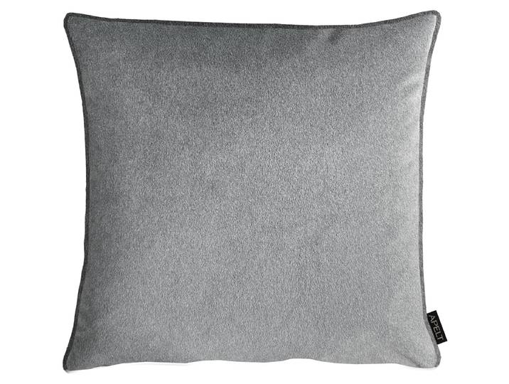 Dekokissen APELT Tyrol , grau (grau, unifarben), B:58cm H:10cm L:58cm, Polyester, Dekokissen_Sitzkissen_Kissenhüllen, Dekokissen, inclusive Soft-Kissenfüllung 100% PES