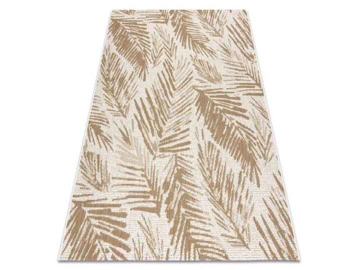 FLAT 48977256 Tapis sisal Feuilles de palmier - couleur paille beige naturel ficelle - 120x170 cm