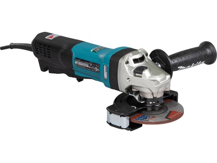 Meuleuse 125mm 1900W Makita GA5093X01 Frein et interrupteur à poignée de sécurité