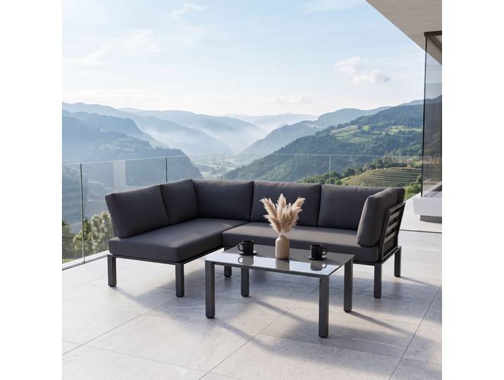 MWH Widoo Loungemöbelset Aluminium 3-tlg.