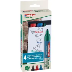 edding 31 Flipchart-Marker 1.5 - 3.0 mm Mehrfarbig