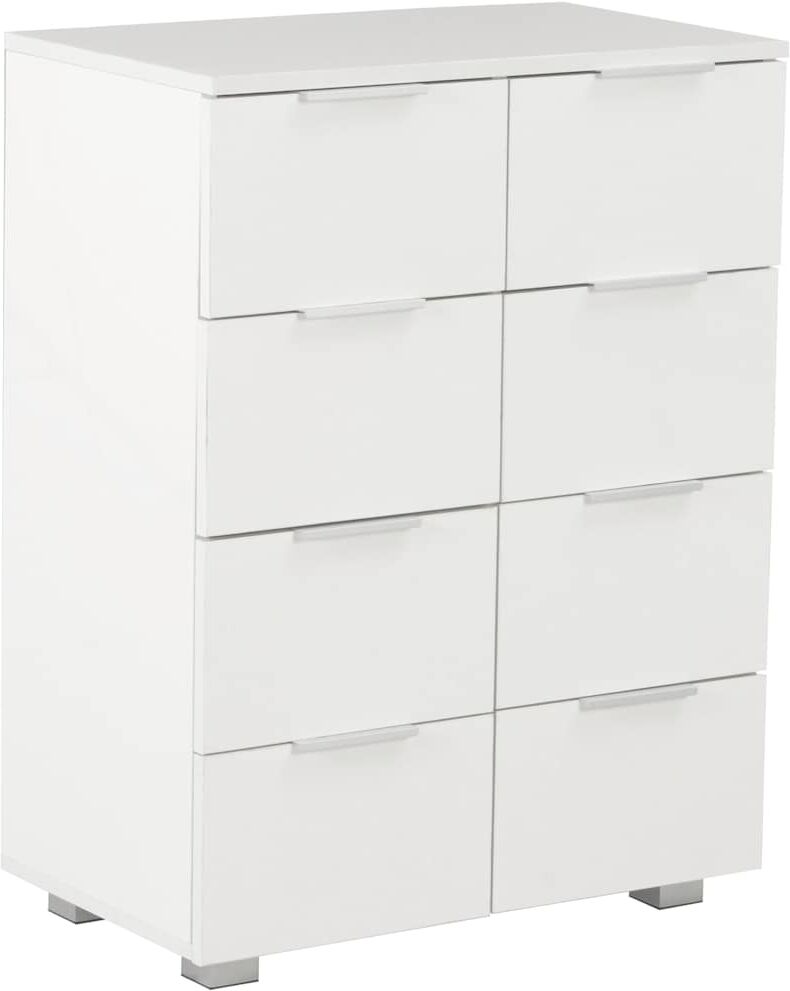 vidaXL Buffet Blanc brillant 60x35x80 cm Bois d'ingénierie