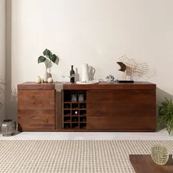 Sideboard Mango 215x45x75 braun lackiert Amsterdam #29