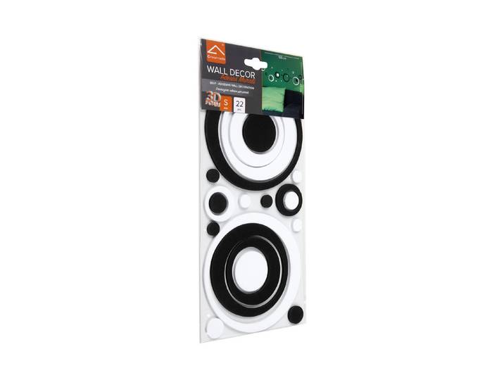Crearreda Foam Wallsticker Black and White 15 × 31 cm