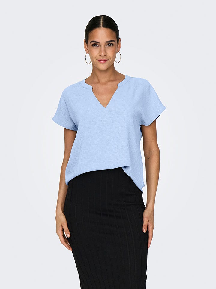 JDY Bluse "Lion" in Hellblau - 44