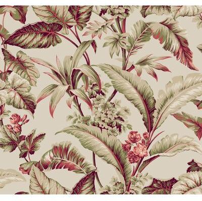 Ronald Redding Mystic Isle Taupe Wallpaper