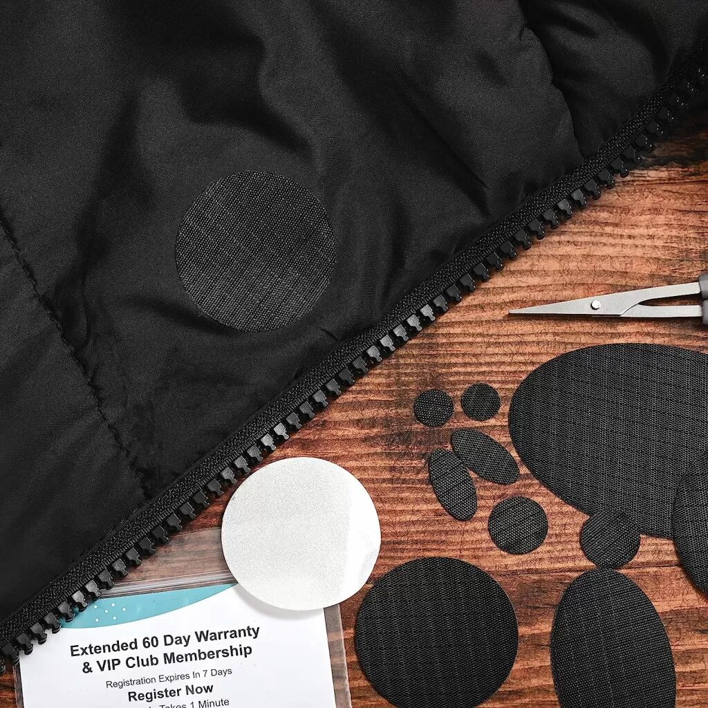 INF Reparaturflicken selbstklebend und wasserfest 11 Stk Schwarz