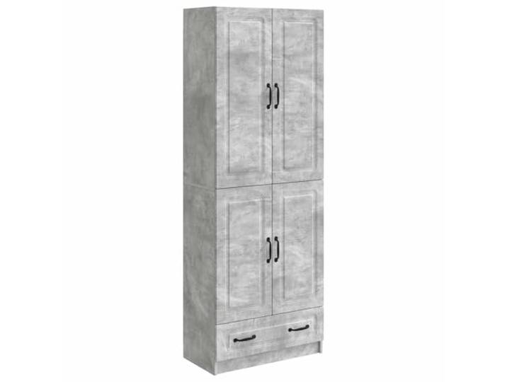 PUGYNBK Schrank-Set, 2 Stück, Grau, Beton, technisches Holz Vielseitiges Design, robuste Verarbeitung, einfache Reinigung, ideal für Haus und Garten