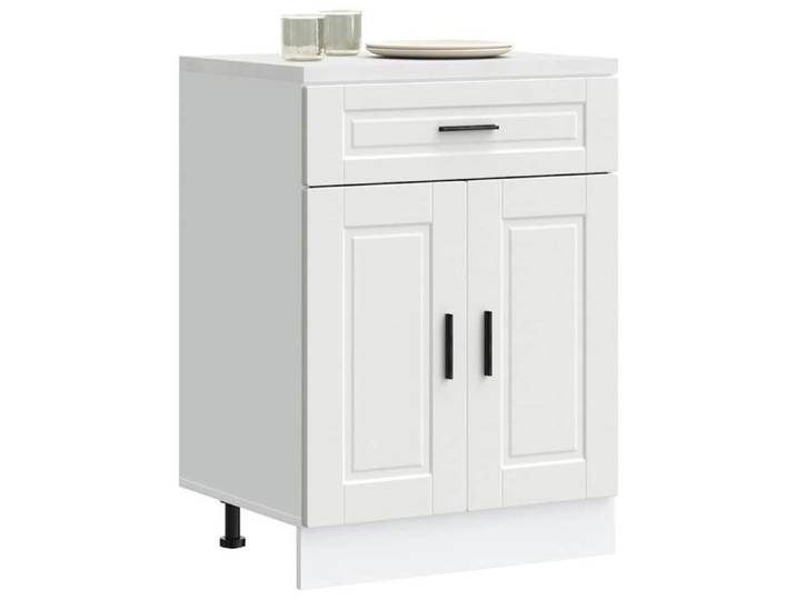 Meuble cuisine charge 65 kg Design Moderne Armoire de cuisine - Porto blanc - bois d'ingénierie 724132