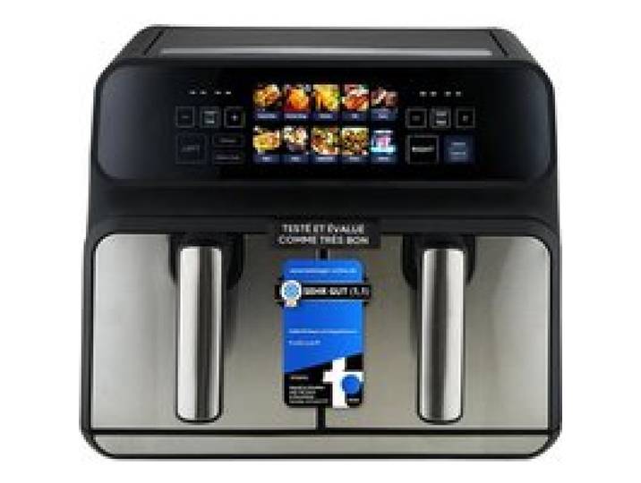 Friteuse à air chaud - PROFICOOK - Double 8L - 2200W - 7 programmes - Acier inoxydable