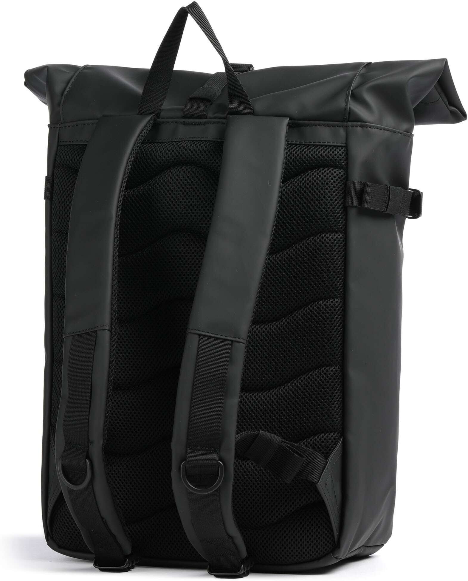 Sandqvist Stream M Rolltop Rucksack, schwarz