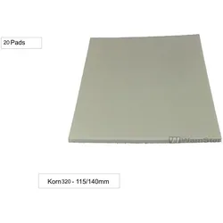 20 x WamSter® 115/140 - Softpad Korn 320 P1500 Handpad Schleifpad Vlies