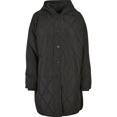 Allwetterjacke URBAN CLASSICS "Urban Classics Damen", Damen, Gr. XS, schwarz, 100% Polyester, unifarben, oversize, ohne Ausschnitt, Jacken