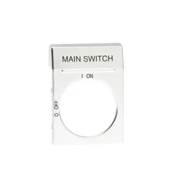 ABB OPS2EN1 Textschild silber für OH2_ Griffe Aufdruck Main Switch