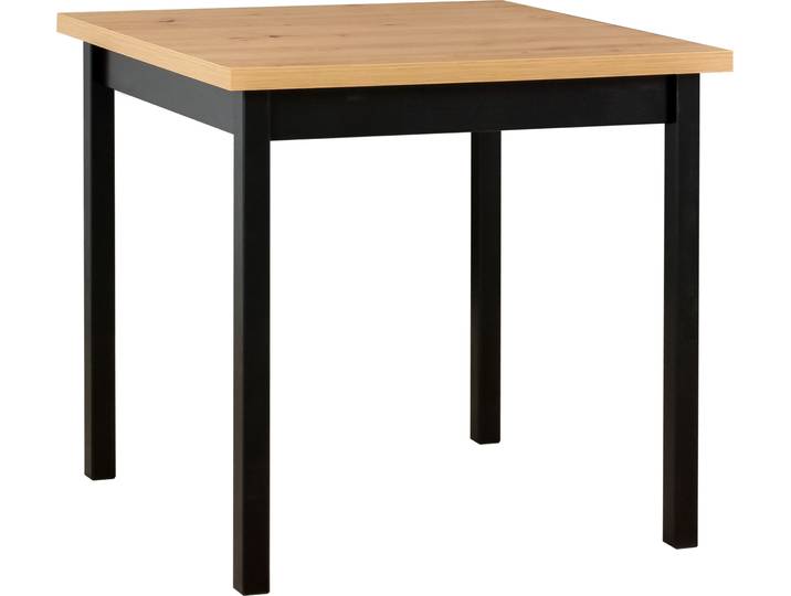 Esstisch Max 9, 80x80 cm, aus massivem Buchenholz, Farbe Artisan, mit ABS-Kante