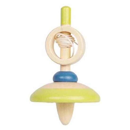 Bigjigs Holzkreisel mit Zugseil (BJ36068-1)