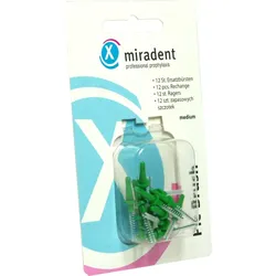 Miradent Pic-Brush Ersatzbürsten Medium Gruen 12 12 ST