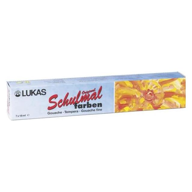 Lacufa Lukas 108007 Schulmalfarben, 7 Farben (18ml) (18 ml) (108007)